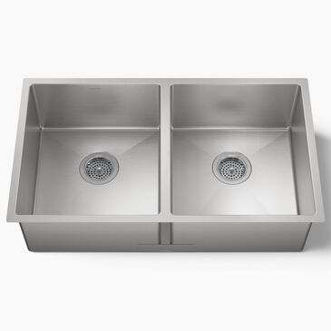 Kohler Strive 32" Undermount Double-Bowl Kitchen Sink in Stainless Steel, , large