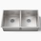 Kohler Strive 32" Undermount Double-Bowl Kitchen Sink in Stainless Steel, , large
