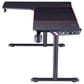 Furniture of America Whitfield Gaming Desk with USB in Black, , large