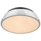 Golden Lighting Duncan Flush Mount in Matte Black with Matte White, , large