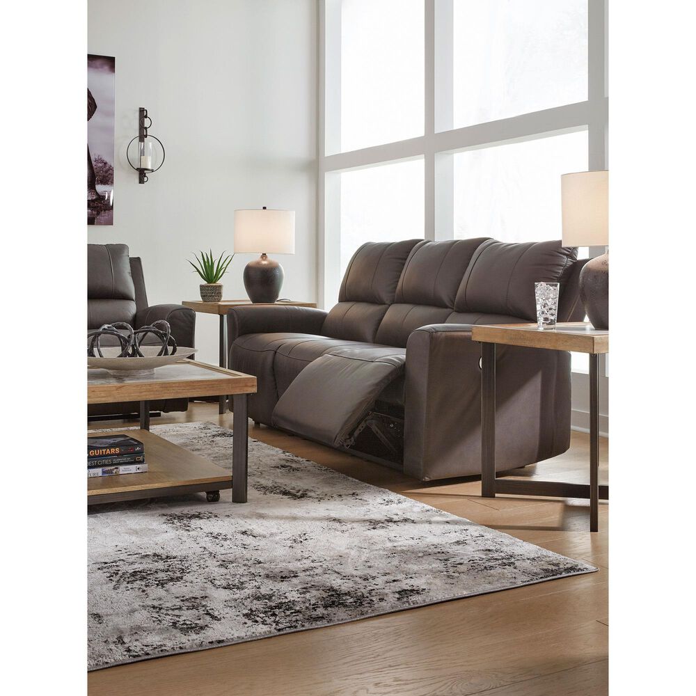 Ashley Boxmere Power Recliner Sofa in Storm, , large