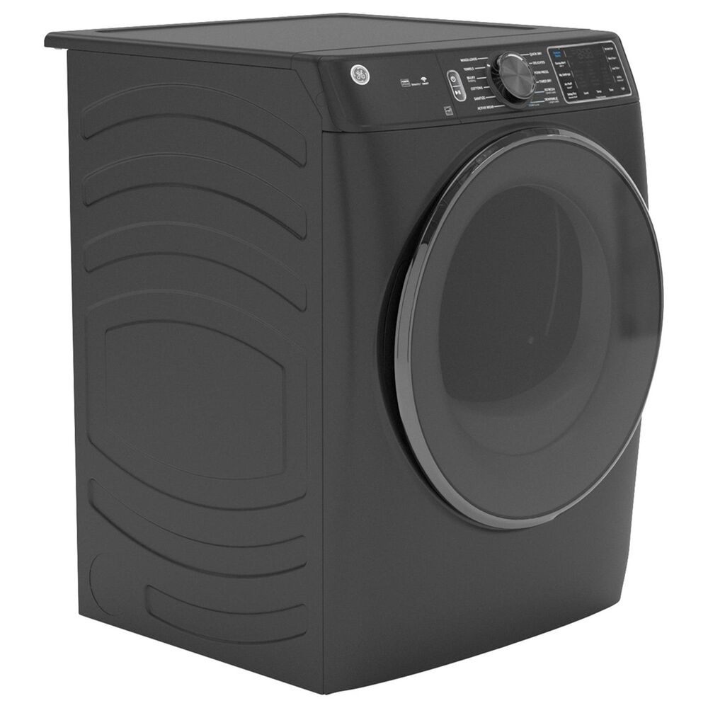 GE Appliances 7.8 Cu. Ft. Smart Front Load Electric Dryer with Steam and Sanitize Cycle in Carbon Graphite, , large