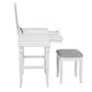 Linon Home Decor Angela Vanity with Stool in White, , large