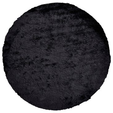 Feizy Rugs Indochine 8" Round Black Area Rug, , large