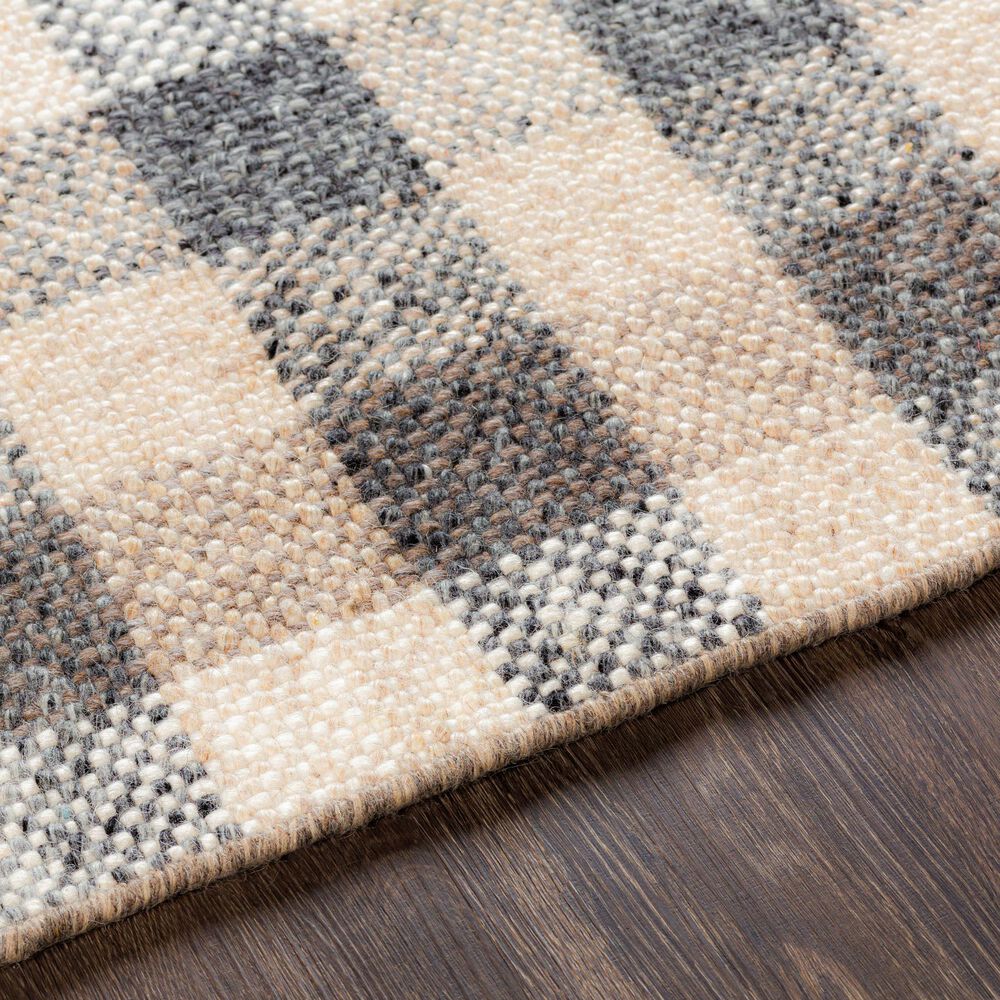 Surya Reliance RLI-2308 2&#39; x 3&#39; Black, Tan and Ivory Area Rug, , large