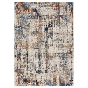 Surya Tuscany 12" x 15" Dusty Coral, Cream, Blue, Brown, Gray and Light Beige Area Rug, , large