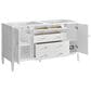 James Martin Vanities Myrrin 60" Double Vanity in Bright White with Single Hole and 3 cm White Zeus Quartz Top & Backsplash, , large