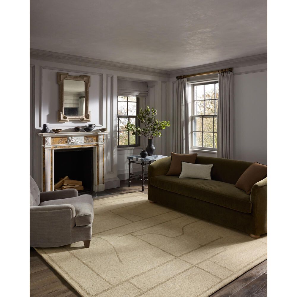 Loloi Barrow Ivory and Taupe 3&#39;6&quot; x 5&#39;6&quot; Area Rug, , large