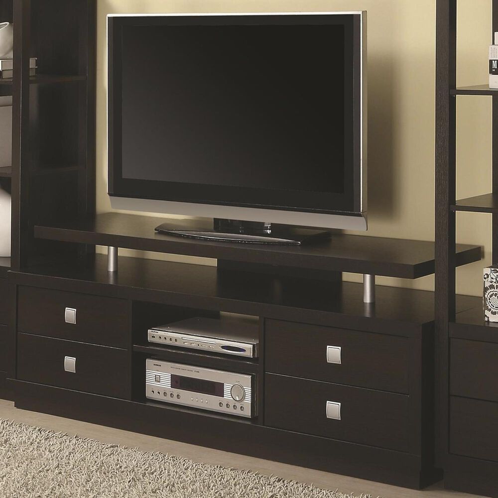 Pacific Landing 66" TV Console in Rich Cappuccino, , large