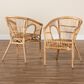 Baxton Studio Alleta Arm Chair in Natural Brown (Set of 2), , large