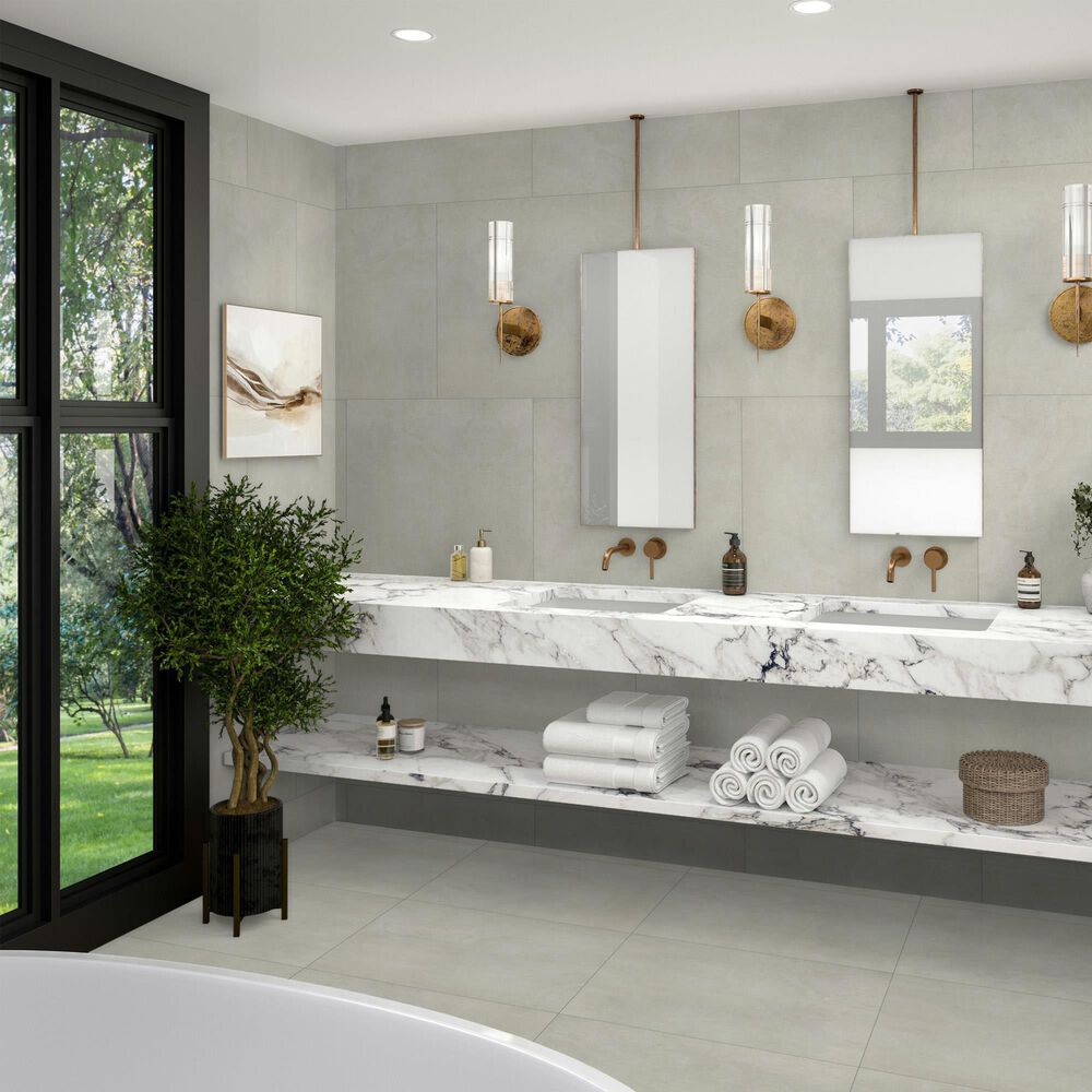 Dal-Tile Exposition Chalk 24" x 24" Porcelain Tile, , large