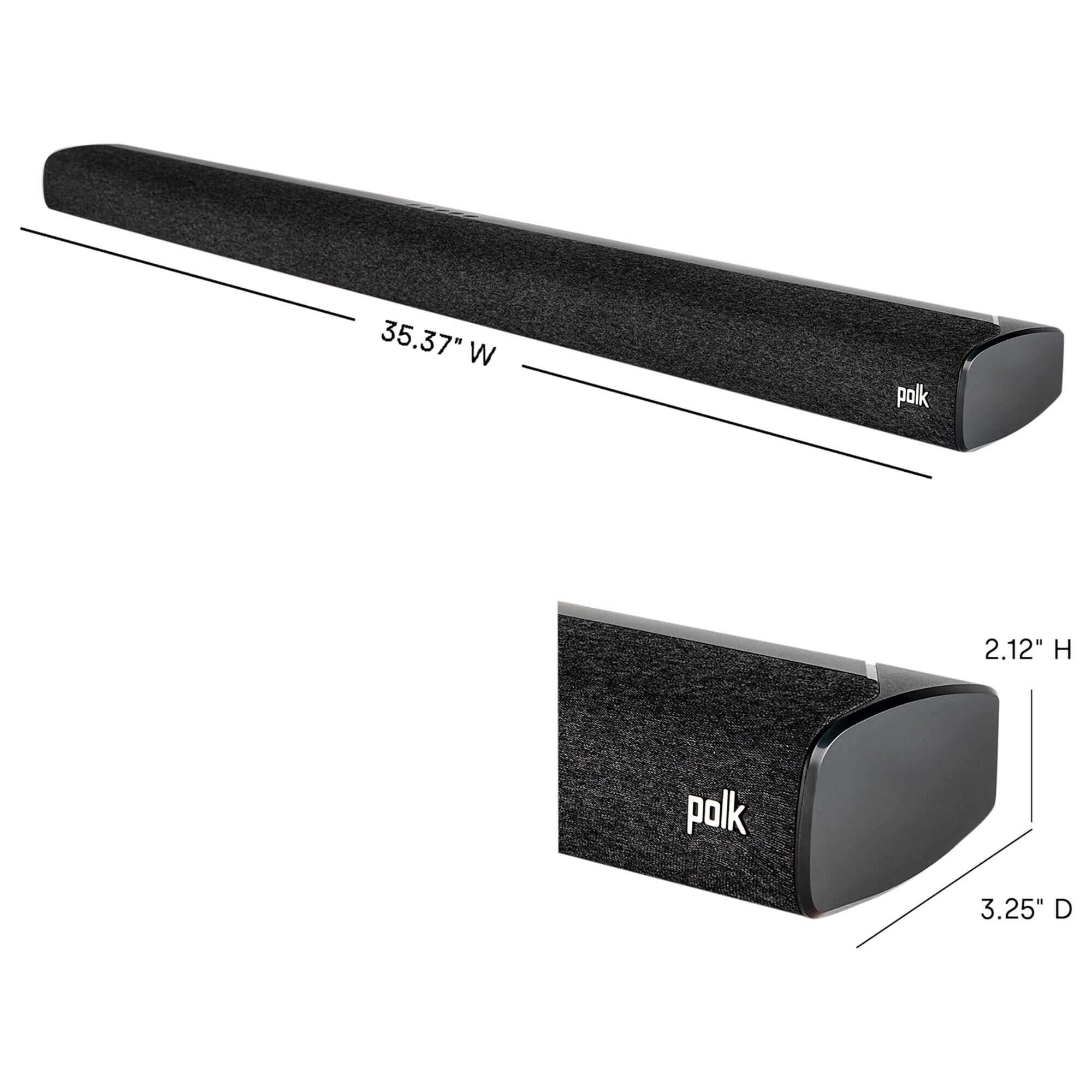Polk Signa S3 Soundbar System in Black Nebraska Furniture Mart