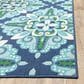 Oriental Weavers Meridian 2206B 2"3" x 7"6" Blue Runner, , large
