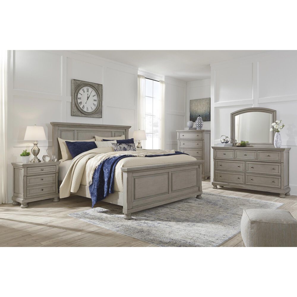 Ashley Lettner 2-Drawer Nightstand in Light Gray, , large
