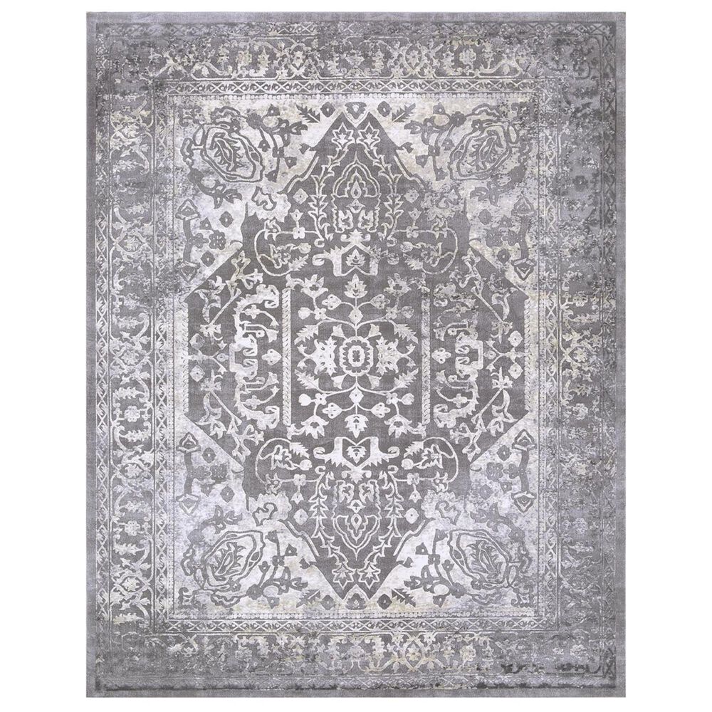 Surya Tibetan TBT-2300 7&#39;10&quot; x 10&#39;3&quot; Charcoal, Ivory and Khaki Area Rug, , large