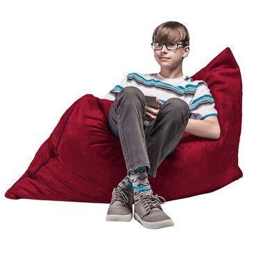 Jaxx 3.5" Pillow Kids Bean Bag in Cherry, , large