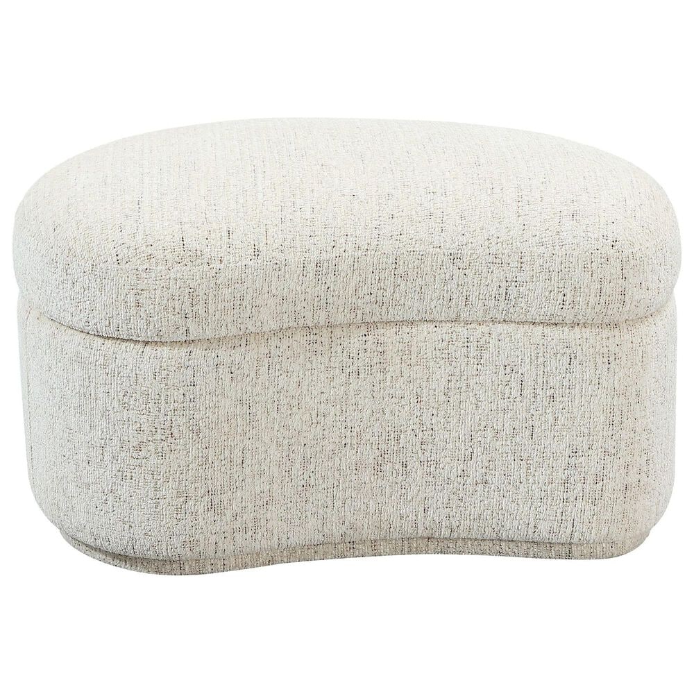 Urban Home Anansi Afra Upholstered Storage Ottoman in Chinchilla, , large