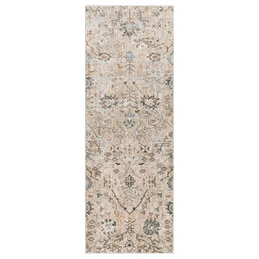Surya Brunswick 2"7" x 10" Ivory, Gray and Green Runner, , large