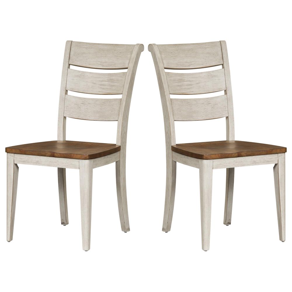 Belle Furnishings Farmhouse Reimagined Side Chair in White &#40;Set of 2&#41;, , large