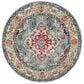 Safavieh Monaco MNC243J-3R 3" Round Light Blue/Fuchsia Area Rug, , large