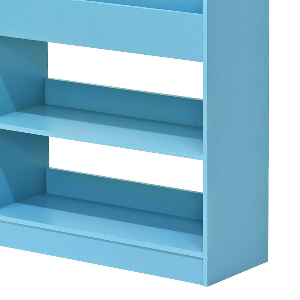 HOMLUX 5-Tier Magazine Bookshelf in Light Blue, , large