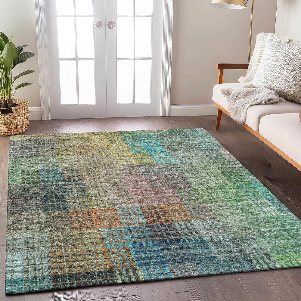 Dalyn Rug Company Trevi TV6 8&#39; x 10&#39; Green Area Rug, , large