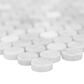 MS International Carrara White Penny Round on 12" x 12" Marble Mosaic Sheet, , large