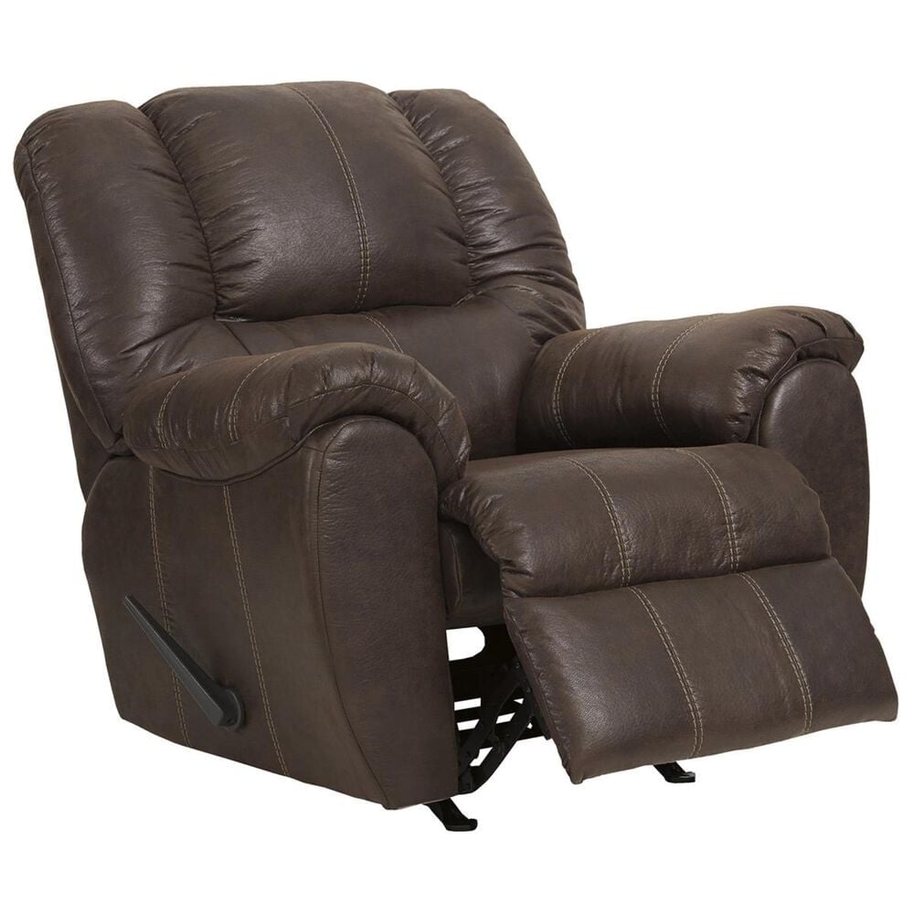 Ashley McGann Manual Rocker Recliner in Walnut, , large