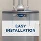 GE Appliances RealMAX Premium 40-Gallon Tall Liquid Propane Atmospheric Water Heater in Gray, , large