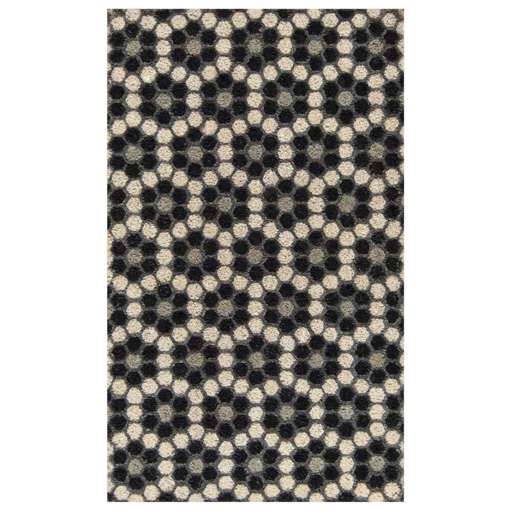 Novogratz Aloha Hex Tile ALO-10 1"6" x 2"6" Black Area Rug, , large