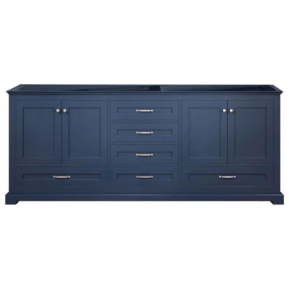 Lexora Home Dukes 80&quot; Double Bathroom Vanity in Dark grey with 2 cm White Quartz Top, Rectangular Sinks and 30&quot; Mirrors, , large