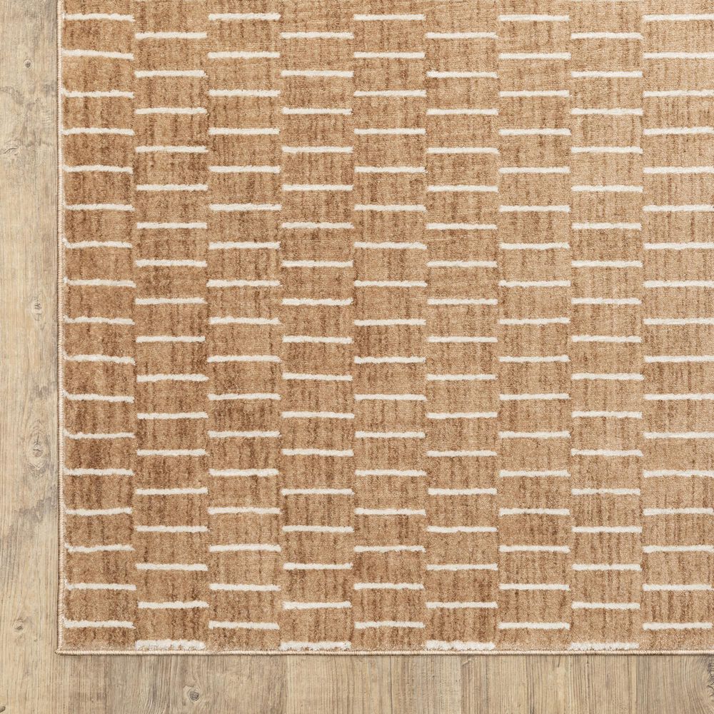 Oriental Weavers Oliver Rust and Beige 9'10" x 12'10" Area Rug, , large
