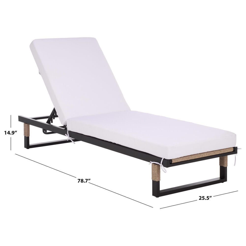 Safavieh Arman Lounger in White, , large