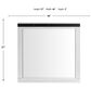 Mayberry Hill Wade Youth Dresser Mirror in White and Black, , large