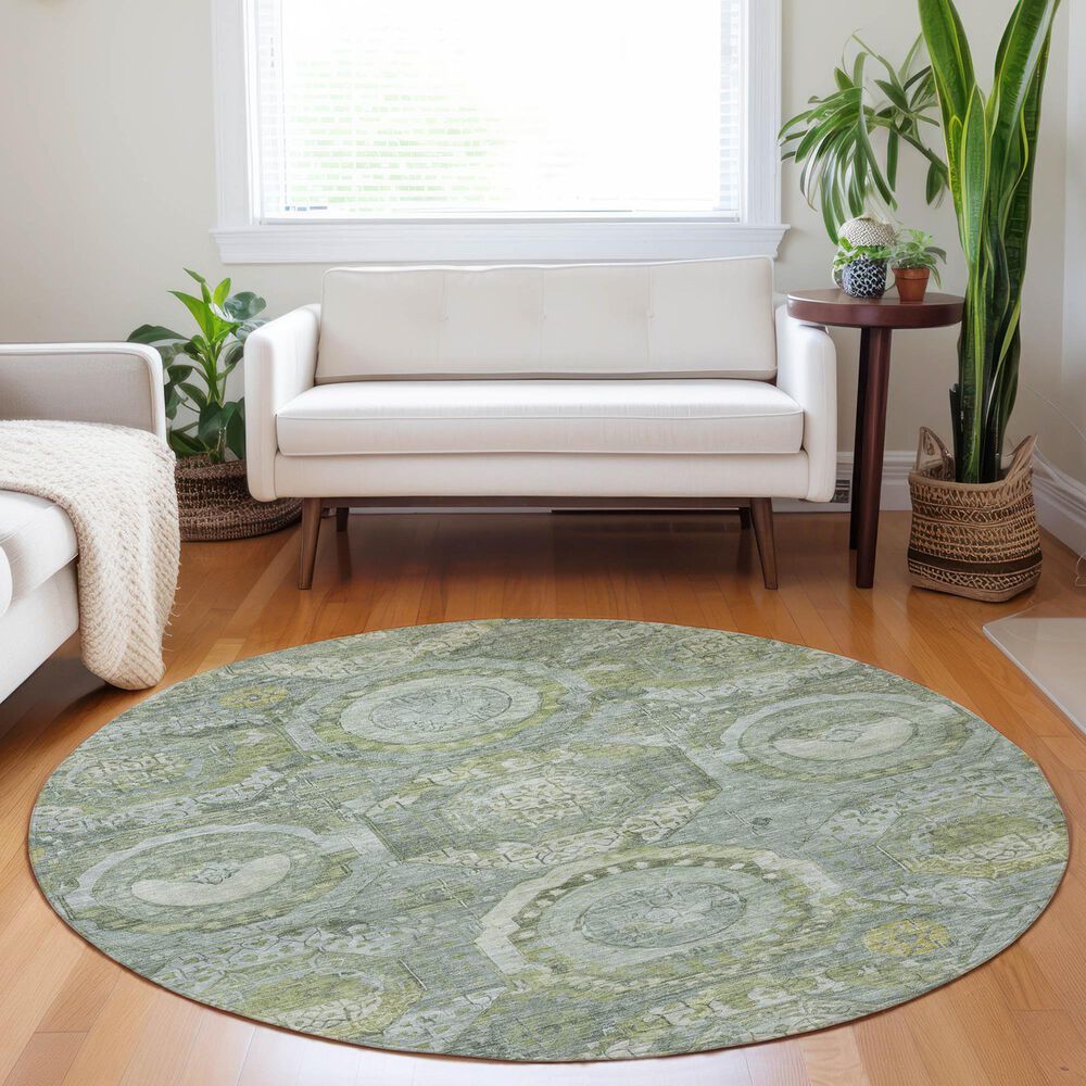 Dalyn Rug Company Tabrook TB14 Sage 8&#39; Round Area Rug, , large