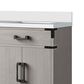 Lexora Home Laurel 60" Double Bathroom Vanity in White Oak with White Quartz Top and Rectangular Sinks, , large