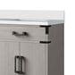 Lexora Home Laurel 60" Double Bathroom Vanity in White Oak with White Quartz Top and Rectangular Sinks, , large