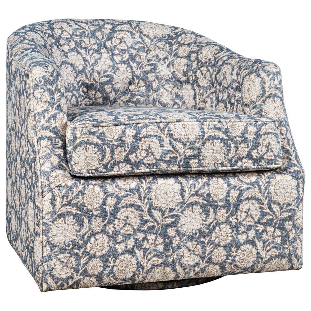 Waltham Lottie Swivel Chair in Blue, , large