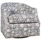 Waltham Lottie Swivel Chair in Blue, , large