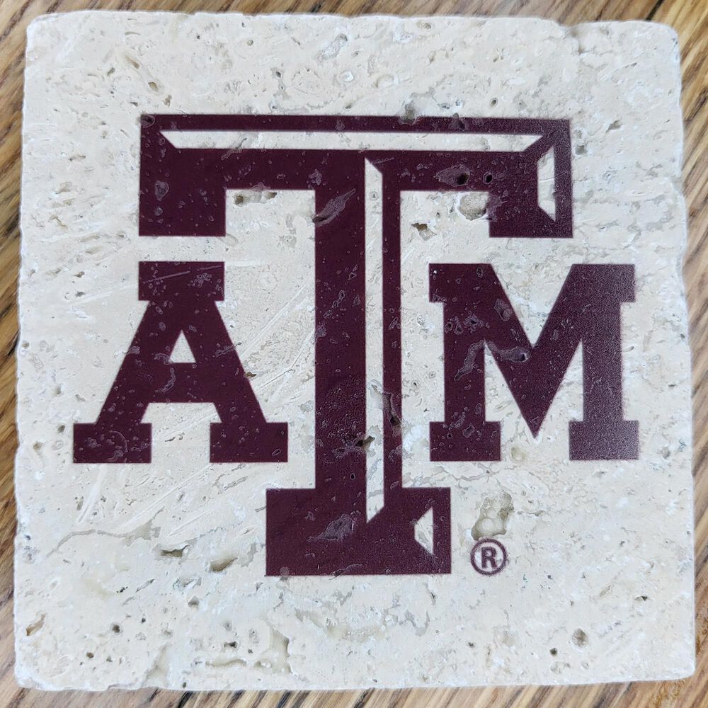 Coasterworx Llc Texas A&M Logo 4" x 4" Coaster, , large