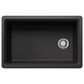 Blanco Inteos 30" Undermount Single Bowl Kitchen Sink in Anthracite, , large