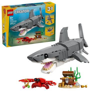 LEGO Creator Fierce Shark with a Treasure Chest Building Set, , large