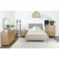 Pacific Landing Arini 3-Drawer Nightstand in Sand Wash and Aged Brass, , large