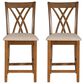 Linon Home Decor Maggie Counter Stool in Brown (Set of 2), , large