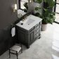 James Martin Vanities Brookfield 36" Single Bathroom Vanity in Black Onyx with 3 cm Ethereal Noctis Quartz Top and Rectangular Sink, , large
