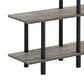 HOMLUX Turn-N-Tube 3-Tier Cube Ladder Display Rack in French Oak and Black, , large