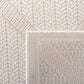 Safavieh Bermuda 2" x 8" Cream and Beige Indoor/Outdoor Area Performance Rug, , large