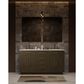 Lexora Home Abbey 60" Double Bathroom Vanity in Brown Oak with 2 cm White Quartz Top and Rectangular Sinks, , large