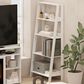 HOMLUX 5-Tier Ladder Display Bookshelf in White, , large