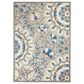 Nourison Aloha Floral 2"8" x 4" Grey and Multicolor Indoor/Outdoor Area Rug, , large